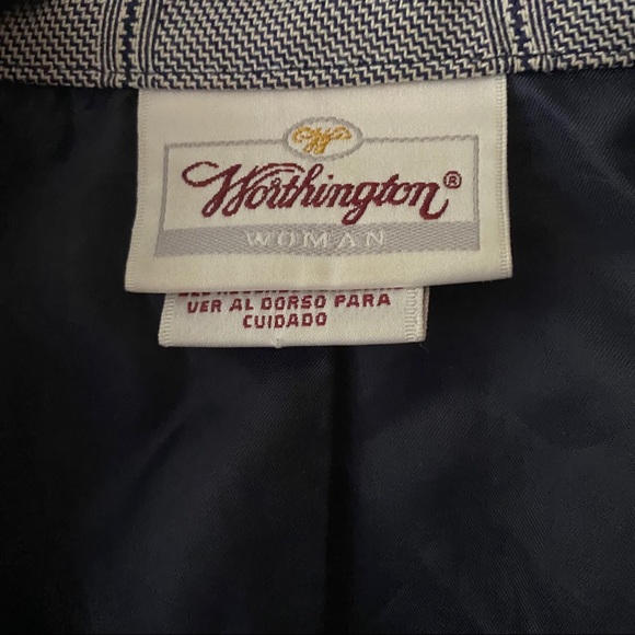 Worthington VINTAGE Plaid Blazer - Picture 3 of 4